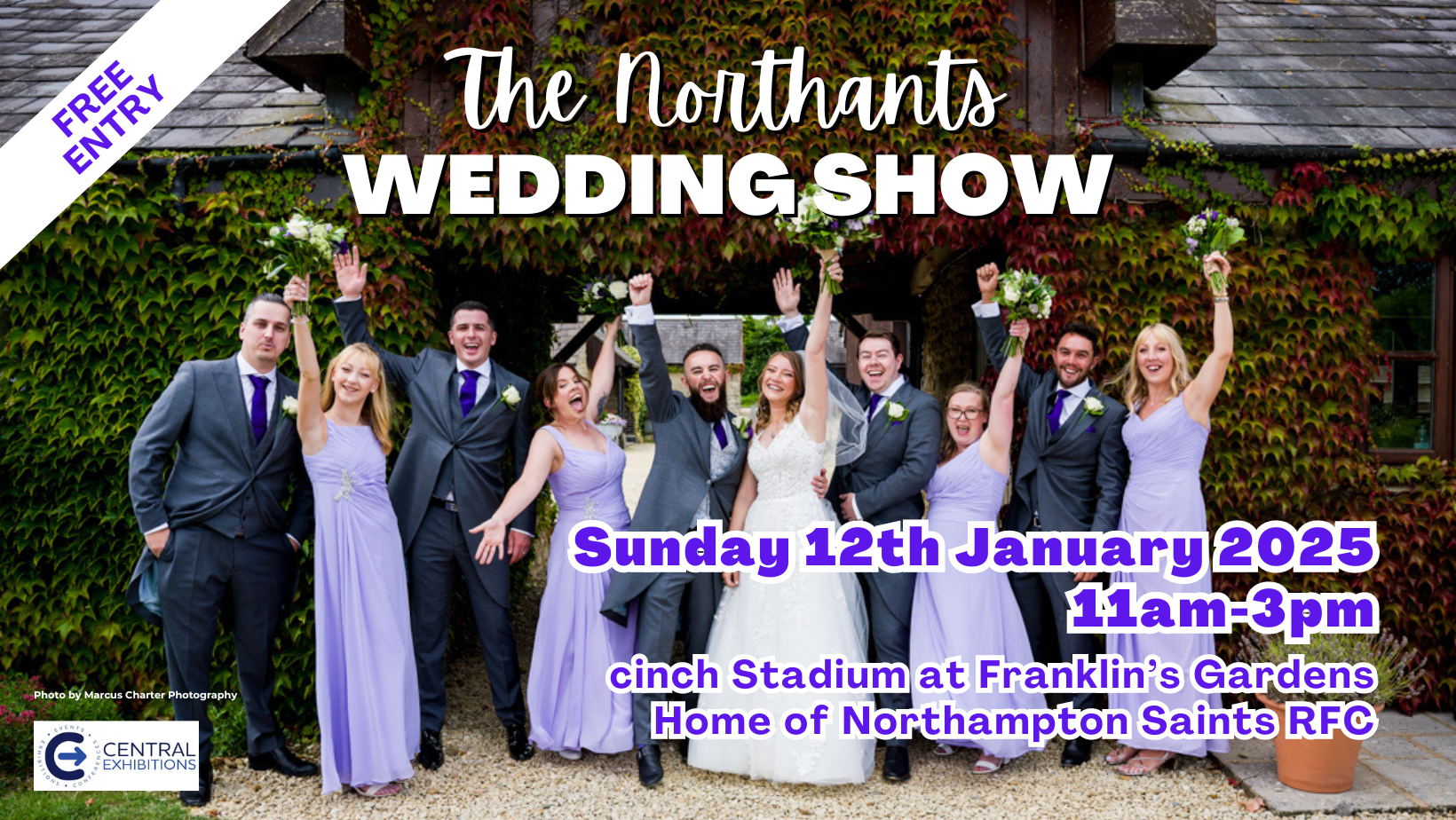 Northants Wedding Show, Sunday 12th January 2025, Franklin's Gardens